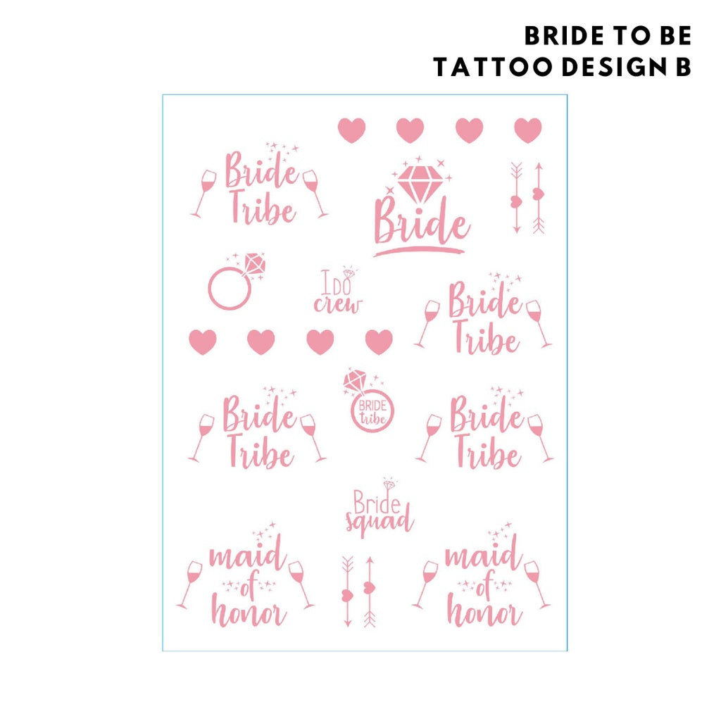 💍💖 BRIDE TO BE Rose Gold Wearables Hairband Sash Veil Tattoo Hen's Party Night [READY STOCK IN SG]