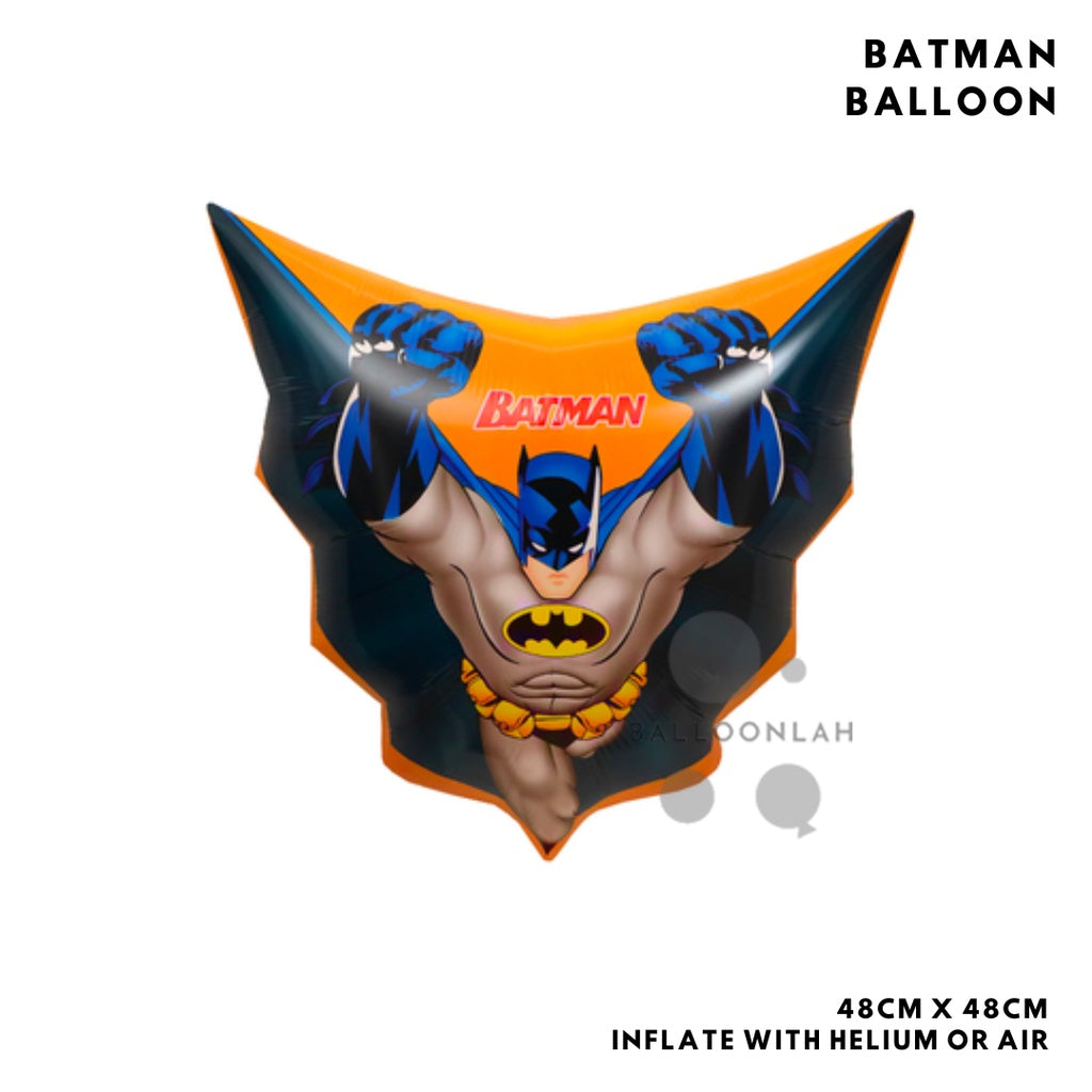 🦸‍♂️ BATMAN SUPERMAN Justice League DC Comics Party Balloon Birthday Children Foil Balloons [READY STOCK IN SG]