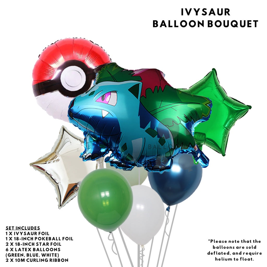 POKÉMON Cartoon Foil and Latex Balloon Pokemon Birthday Set [READY STOCK IN SG]