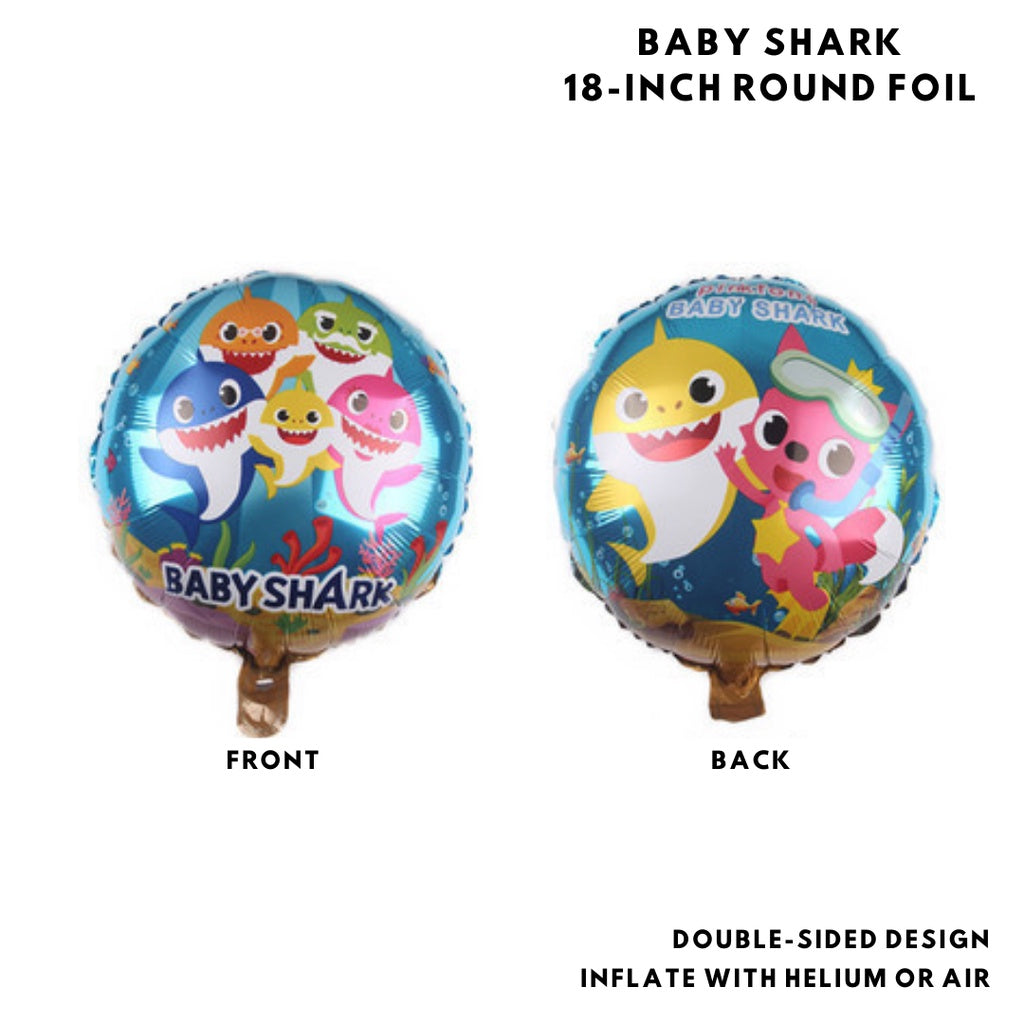 BABY SHARK Cartoon Themed Birthday Balloon [READY STOCK IN SG]