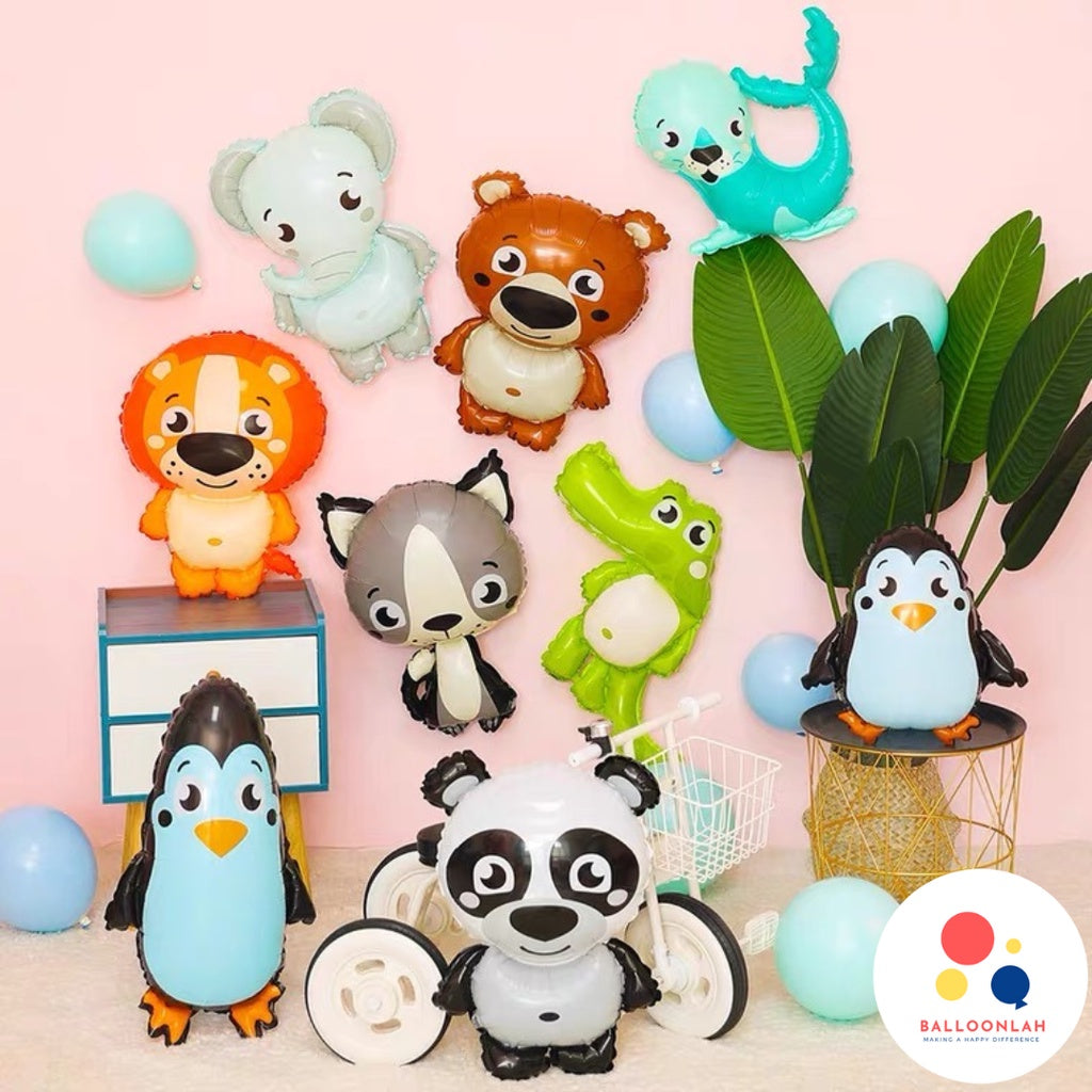 Animals Family Themed Balloon Wall Decoration Birthday Decoration [READY STOCK IN SG]