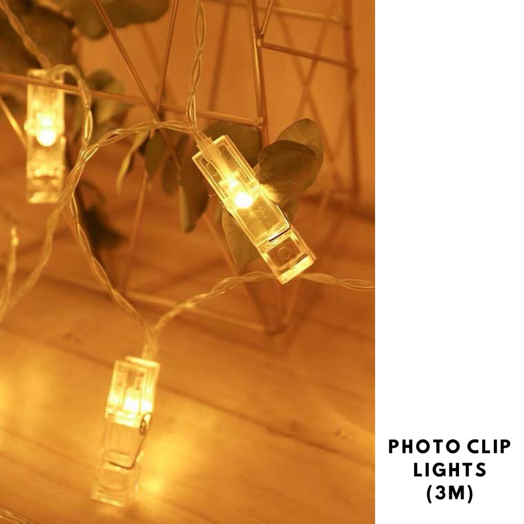 📸 LED Photo Clips String Lights Warm Light 1.5M 3M [READY STOCK IN SG]