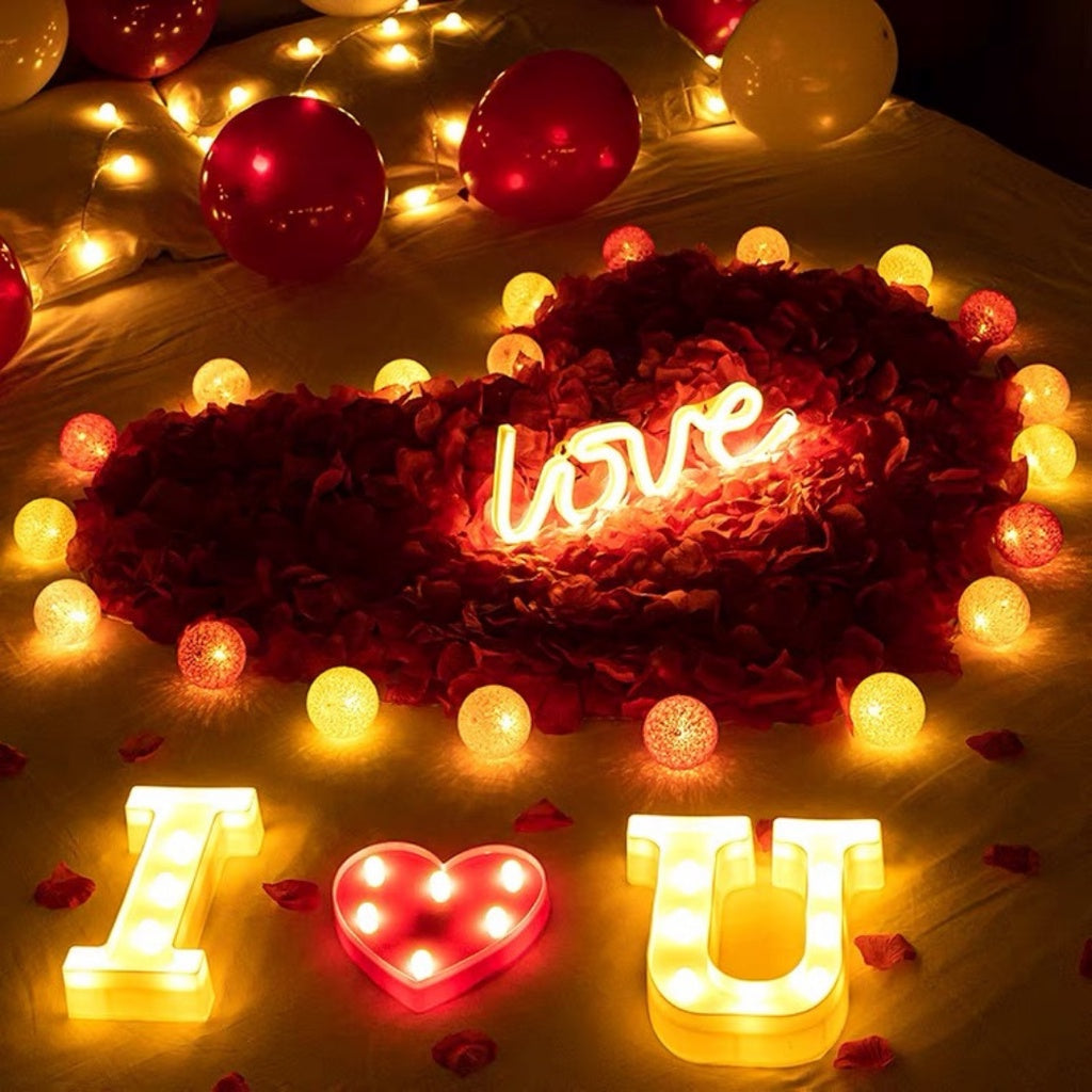 ✨WEDDING PROPOSAL LED Lights Letters Decoration [READY STOCK IN SG]