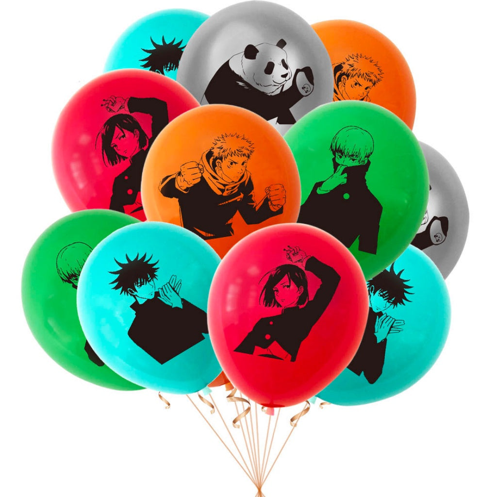 JUJUTSU KAISEN Anime Cartoon Themed Birthday Balloon Set [READY STOCK IN SG]