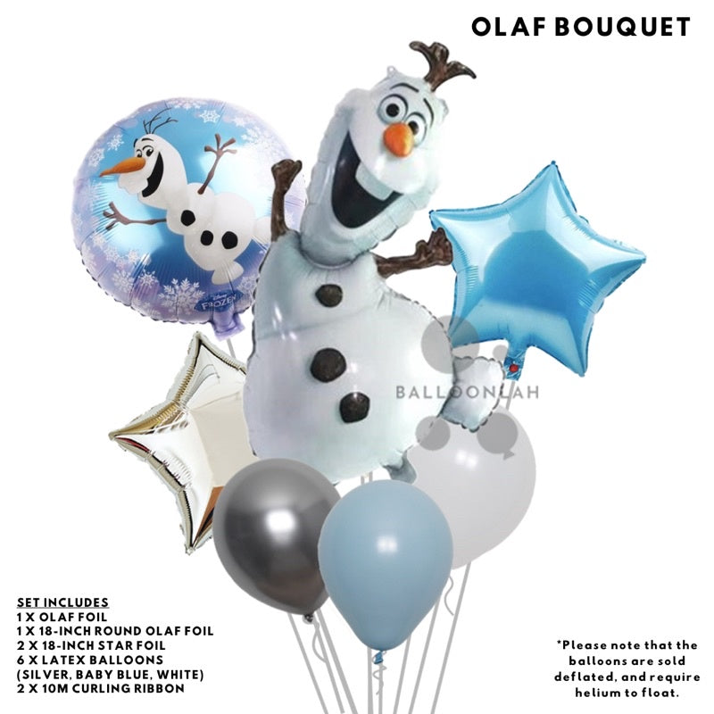 ❄️  FROZEN Balloons Cartoon Themed Birthday Balloons Bouquet [READY STOCK IN SG]