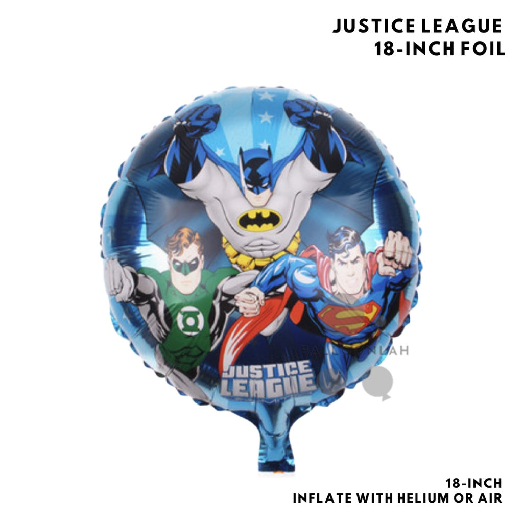 🦸‍♂️ BATMAN SUPERMAN Justice League DC Comics Party Balloon Birthday Children Foil Balloons [READY STOCK IN SG]