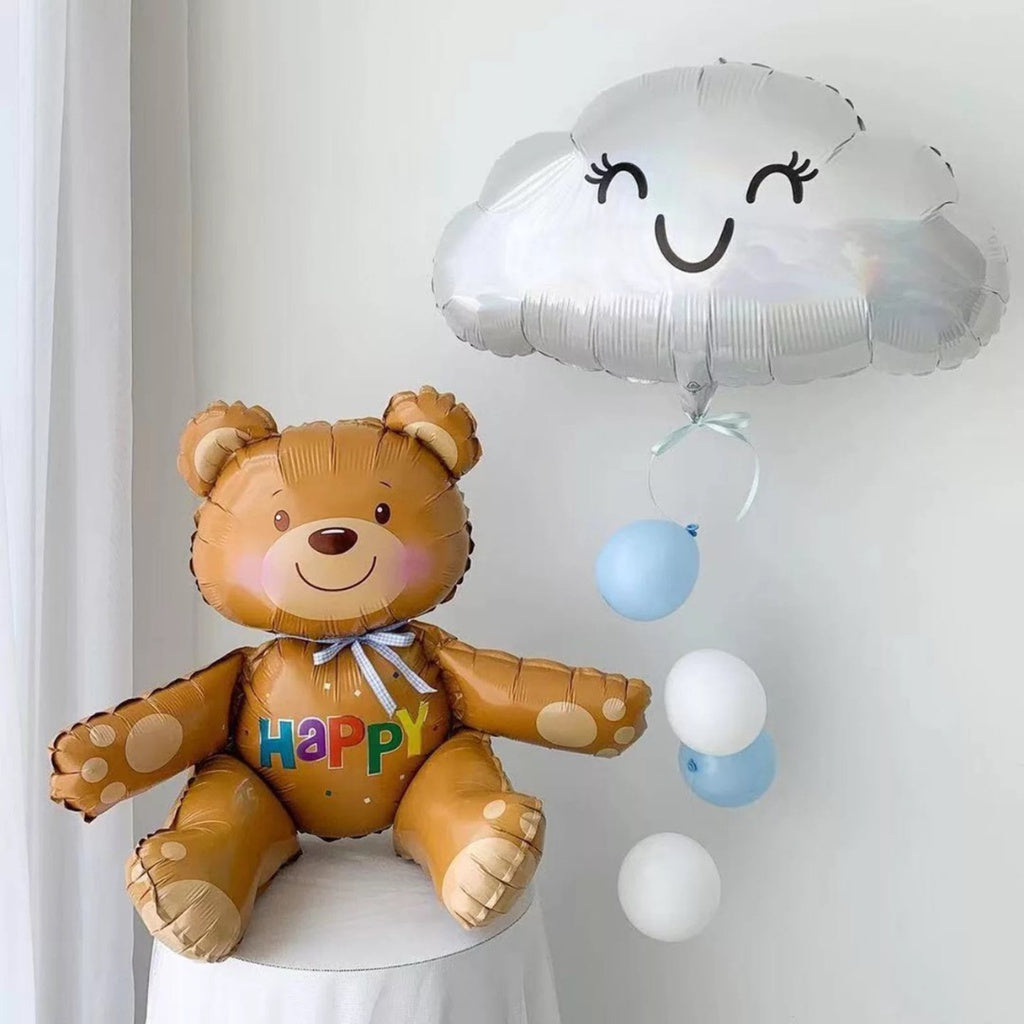 3D Bear Foil Balloon Airwalker Birthday Party Decoration Bear [READY STOCK IN SG]