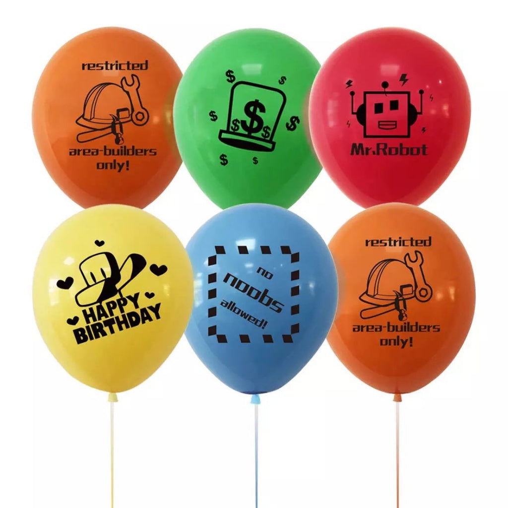 ROBLOX Cartoon Themed Birthday Balloon Set [READY STOCK IN SG]