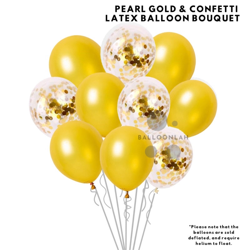 🎉  PARTY Balloons Black & Gold Theme Birthday Bachelorette Party Balloon  [READY STOCK IN SG]