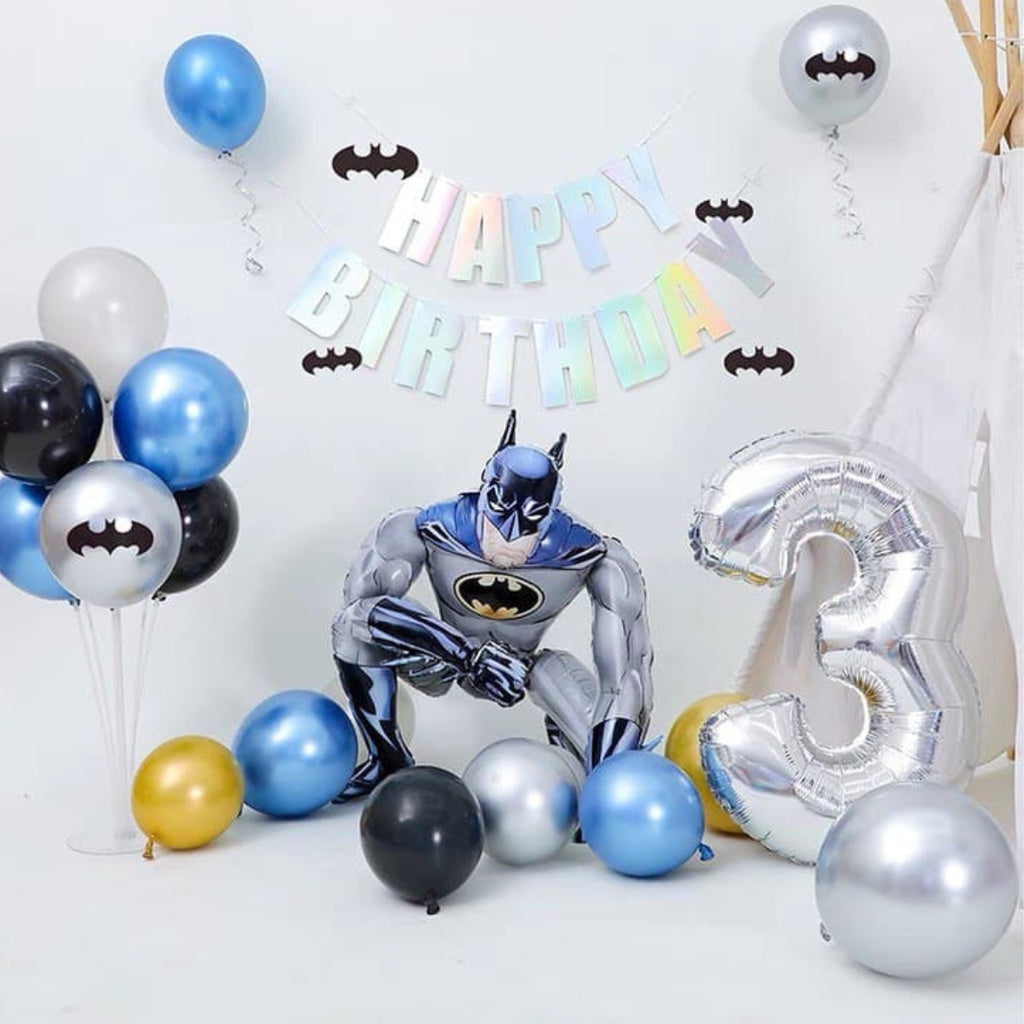 🦸‍♂️ BATMAN SUPERMAN Justice League DC Comics Party Balloon Birthday Children Foil Balloons [READY STOCK IN SG]
