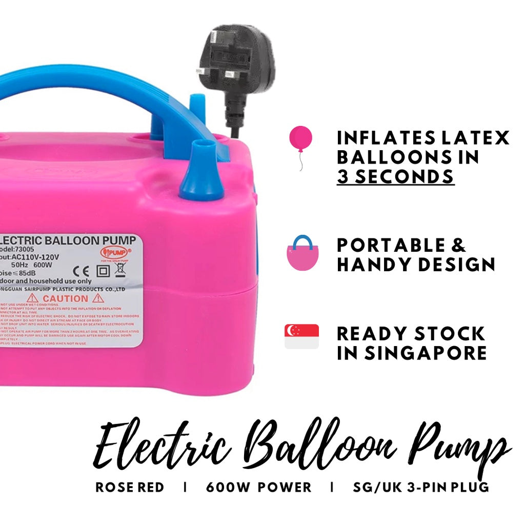 🇸🇬 Electric Balloon Pump Air Pump SG Plug [READY STOCK IN SG]