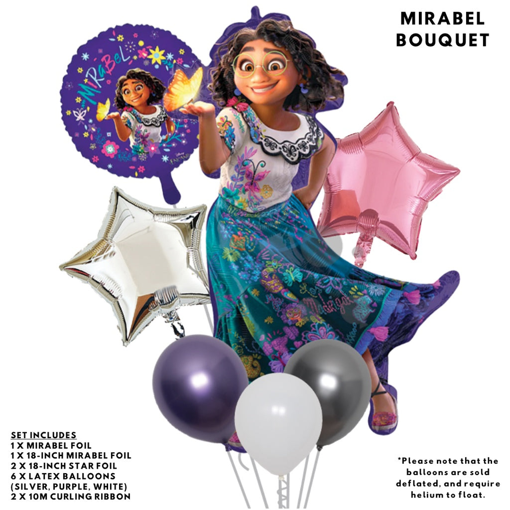 ENCANTO Mirabel Foil Balloon Bouquet Birthday [READY STOCK IN SG]