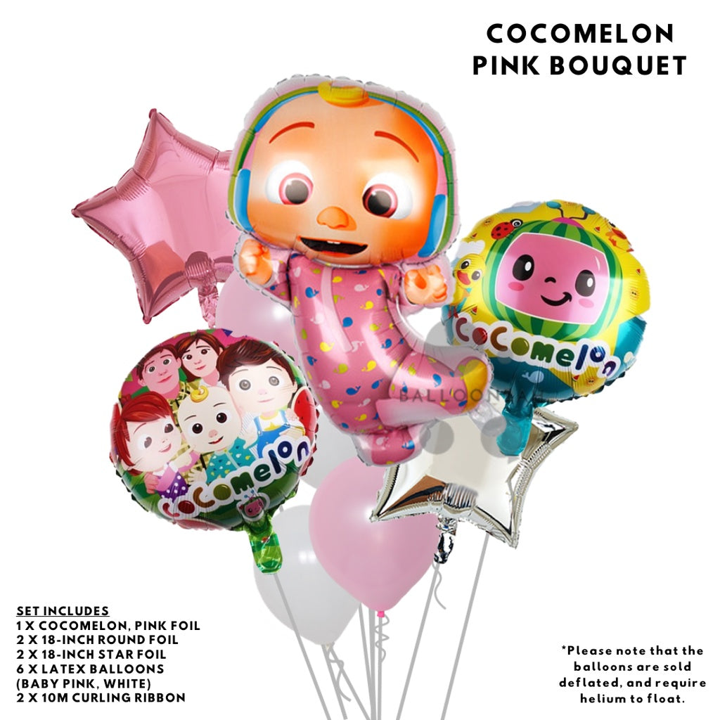 COCOMELON Cartoon Themed Foil Latex Balloons Coco Melon [READY STOCK IN SG]