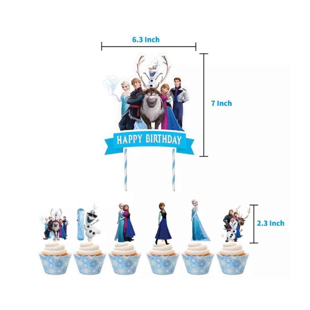 ❄️  FROZEN Cartoon Themed Birthday Balloon Decoration Set [READY STOCK IN SG]