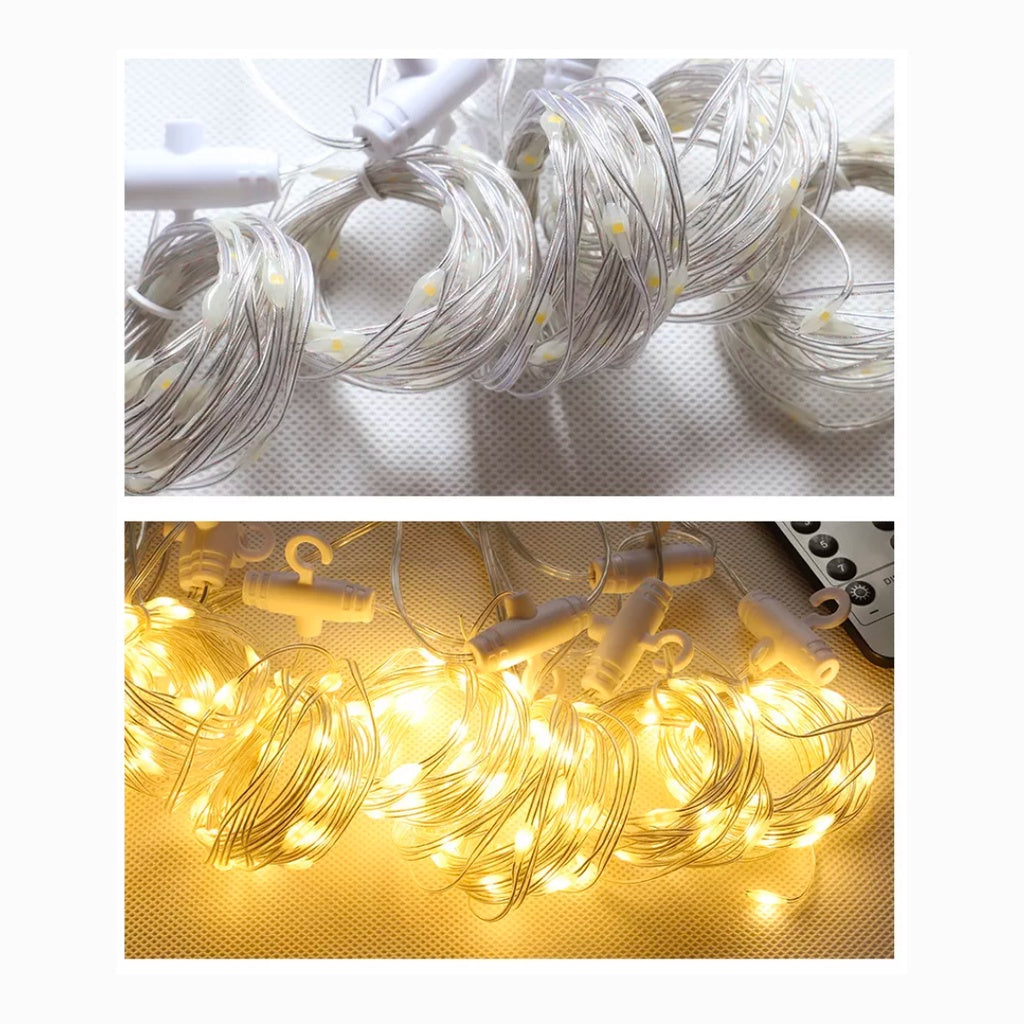 Curtain Lights Fairy Lights USB Powered Indoor Outdoor Wedding Proposal Birthday Party Lights [READY STOCK IN SG]