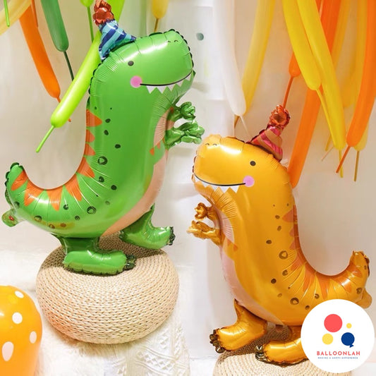 🎉  PARTY Dino Dinosaur Colour Retro Colour Balloon Garland Birthday Decoration [READY STOCK IN SG]