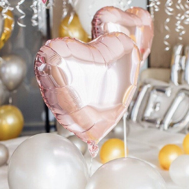 ❤️ 18-inch HEART Foil Balloons Love Wedding Proposal Decoration [Ready Stock in SG]