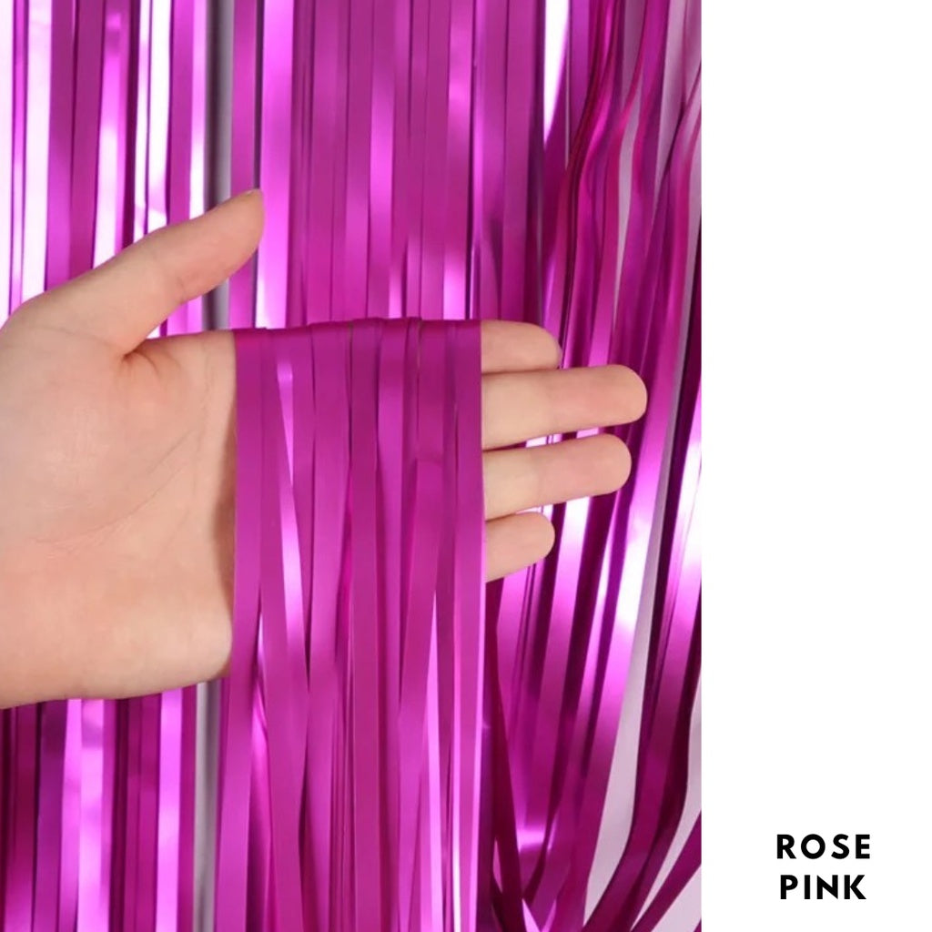 Tinsel Party Backdrop Premium Matte Finishing [READY STOCK IN SG]