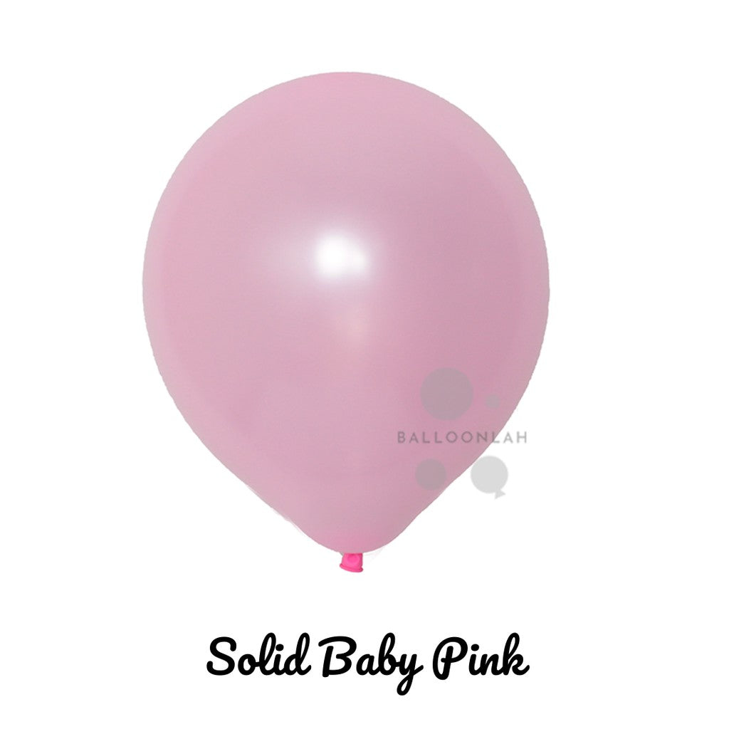 10” Solid Colour Helium Latex Balloons [READY STOCK IN SG]