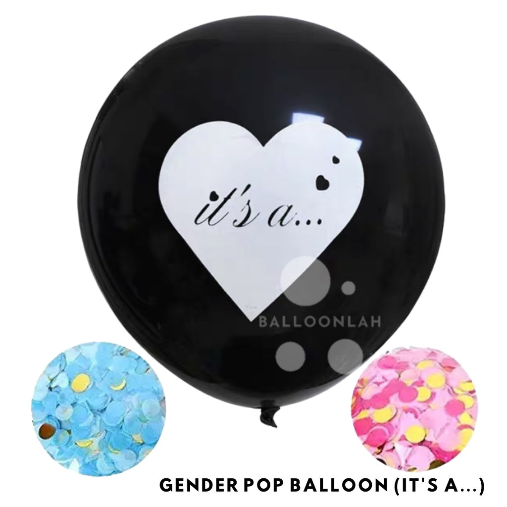 36-inch Jumbo Gender Reveal Balloon DIY [READY STOCK IN SG]
