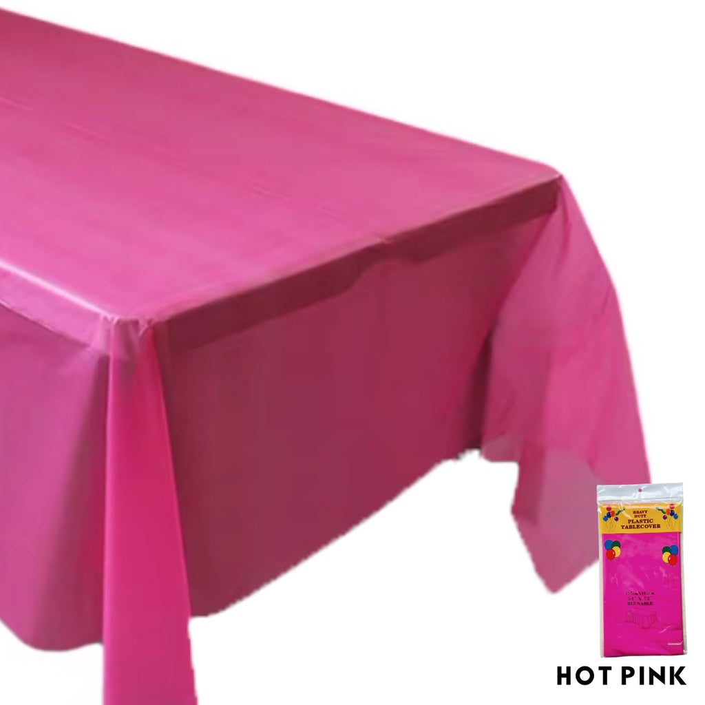 Disposable Colour Plastic Table Cloth Tablecloth [READY STOCK IN SG]