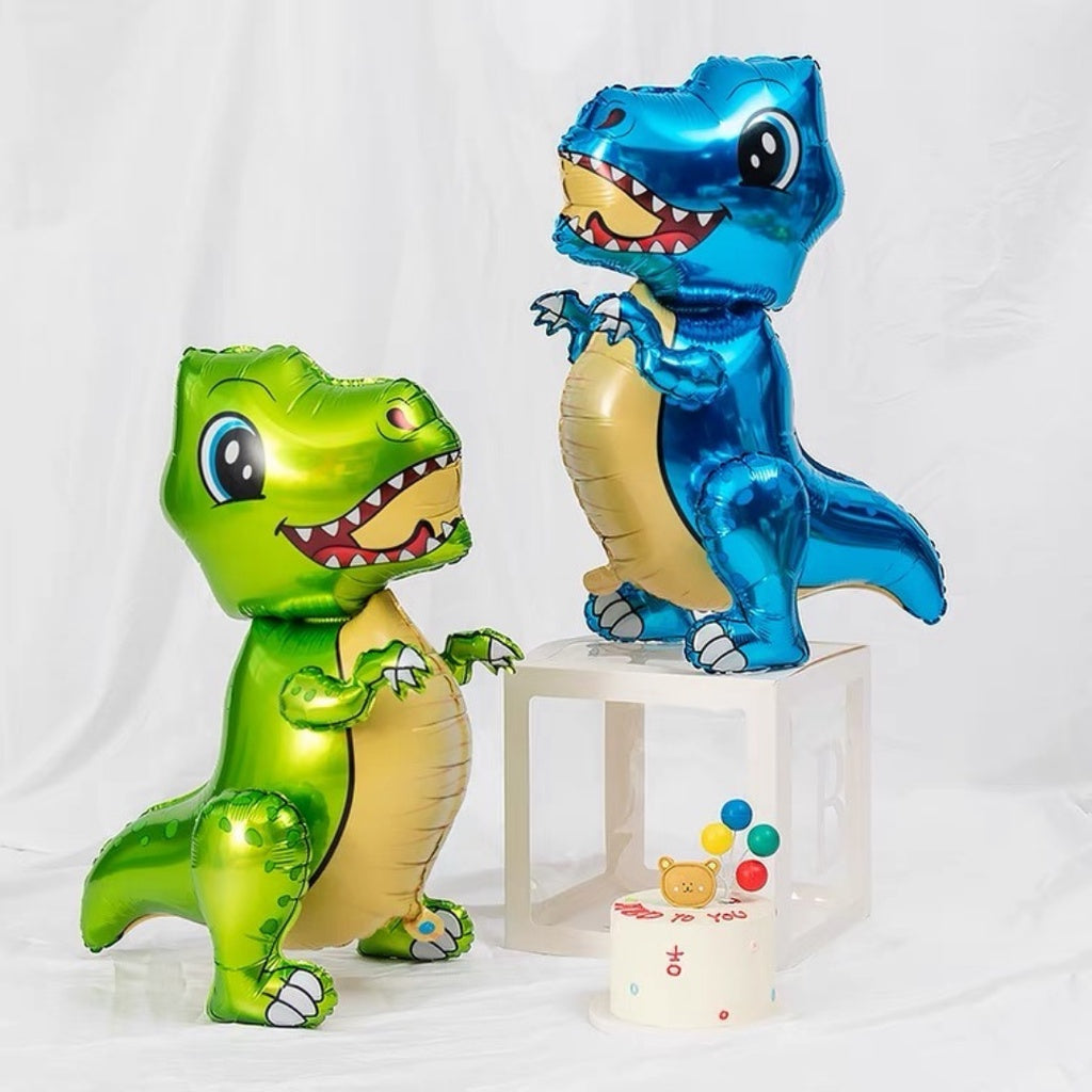 3D Standing Dinosaur Foil Balloon Airwalker Birthday Party Decoration Dinosaurs [READY STOCK IN SG]