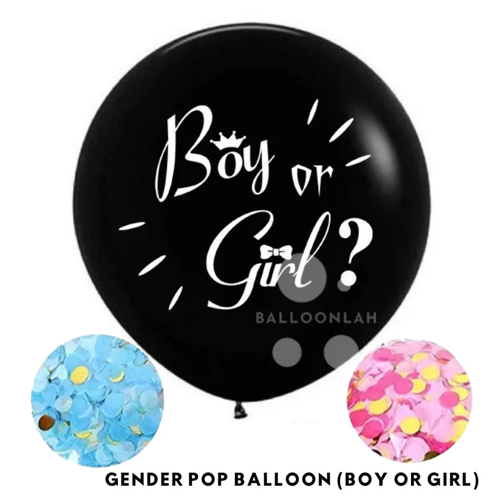 36-inch Jumbo Gender Reveal Balloon DIY [READY STOCK IN SG]