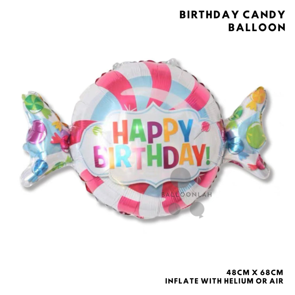 Ice Cream Popsicle Donut Cake Burger Pizza Popcorn Foil Balloon Garland Birthday Decoration [READY STOCK IN SG]