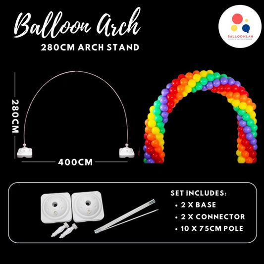 Balloon Arch Stand 280CM DIY Kit [READY STOCK IN SG]