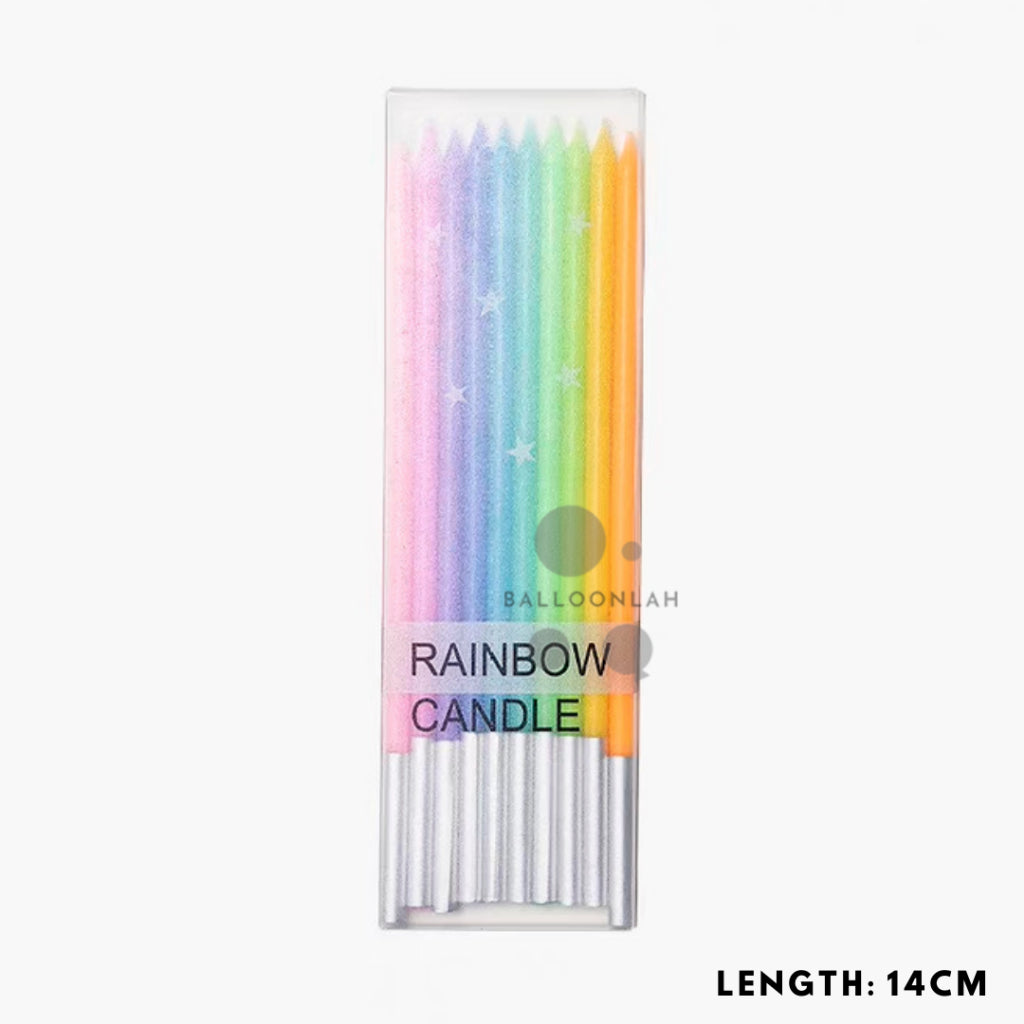 Pastel Rainbow Pencil Candle Birthday Candles Korean [READY STOCK IN SG]