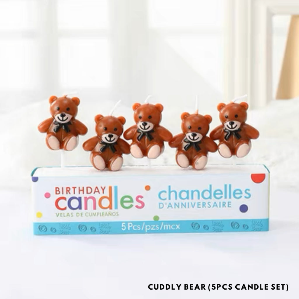 Cuddly Bear Candle Birthday Candles Cute [READY STOCK IN SG]