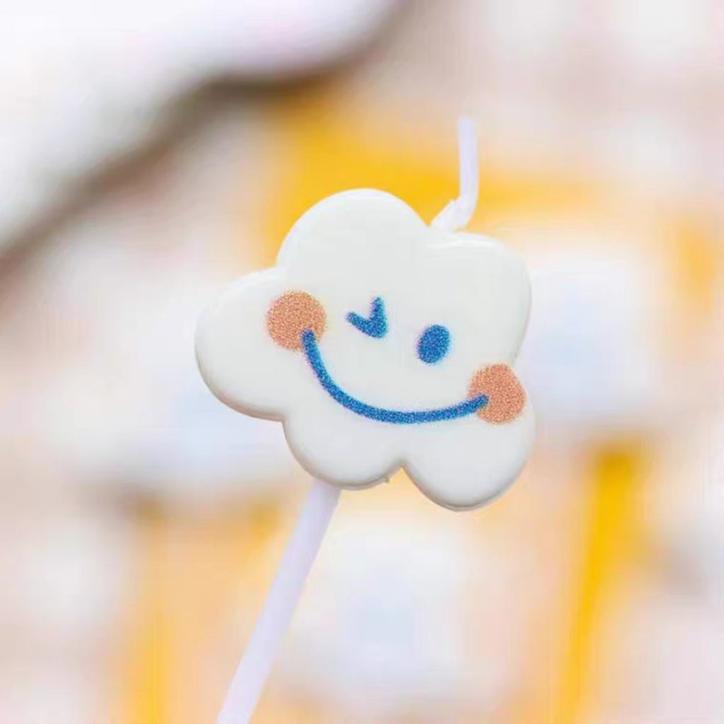 Smiley Cloud Candle Birthday Candles Cute [READY STOCK IN SG]