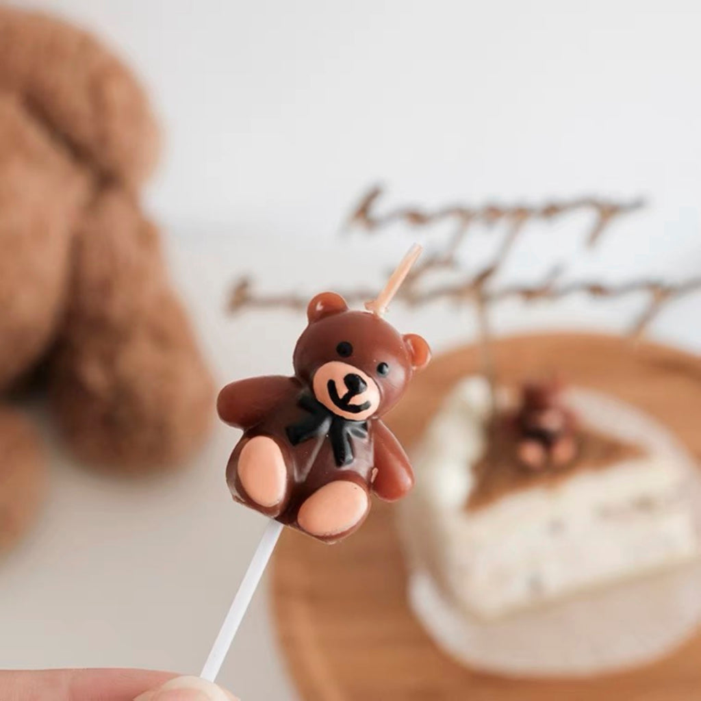 Cuddly Bear Candle Birthday Candles Cute [READY STOCK IN SG]