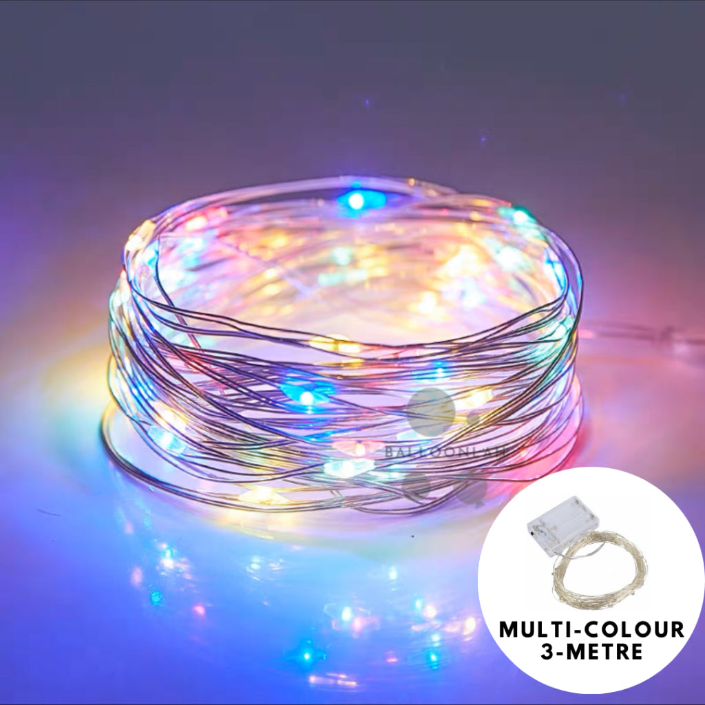 2M/3M/5M/10M Copper Fairy Lights Battery Indoor Outdoor Wedding Proposal Birthday Party Lights [READY STOCK IN SG]