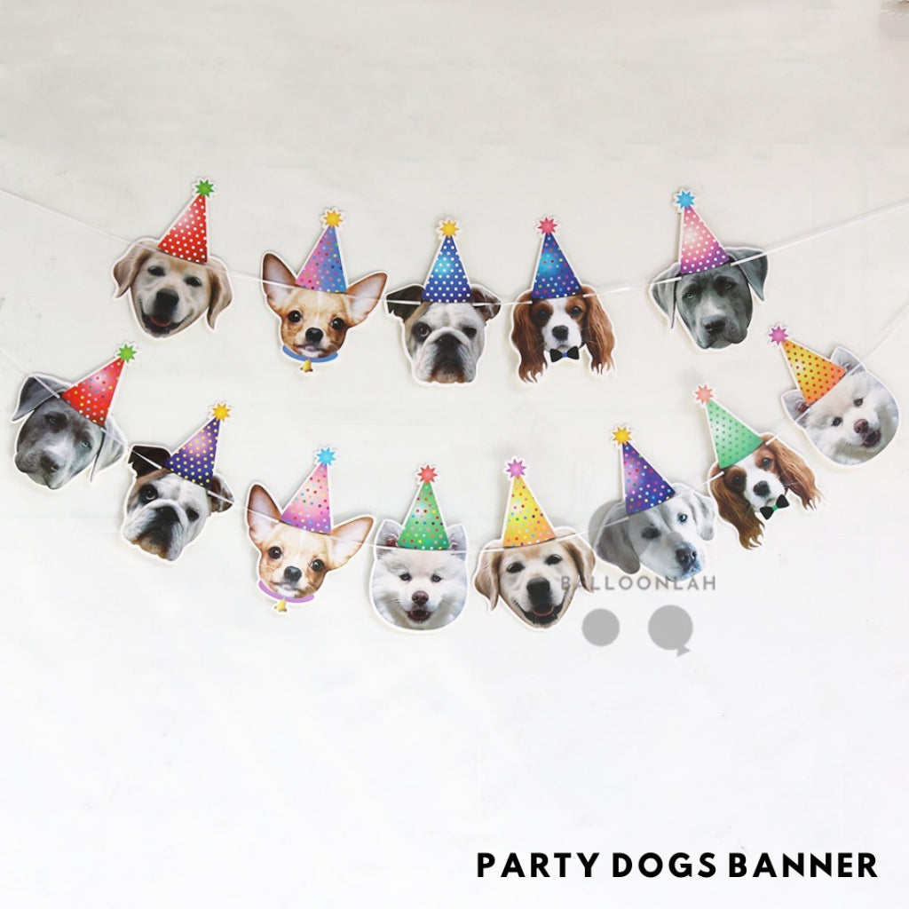 Pet Dog & Cat Party Banner Party Bunting [READY STOCK IN SG]
