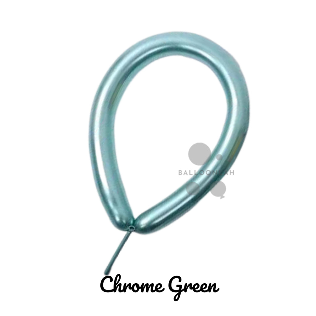 260 mm Metallic Chrome Colour Long Latex Balloons Twisting Balloon Sculpture [READY STOCK IN SG]