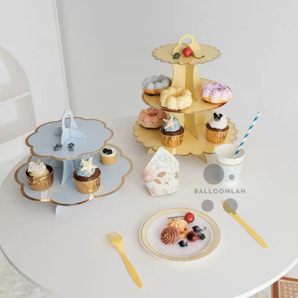 Pastel 3 Tier Cupcake Stand [Ready Stock in SG]