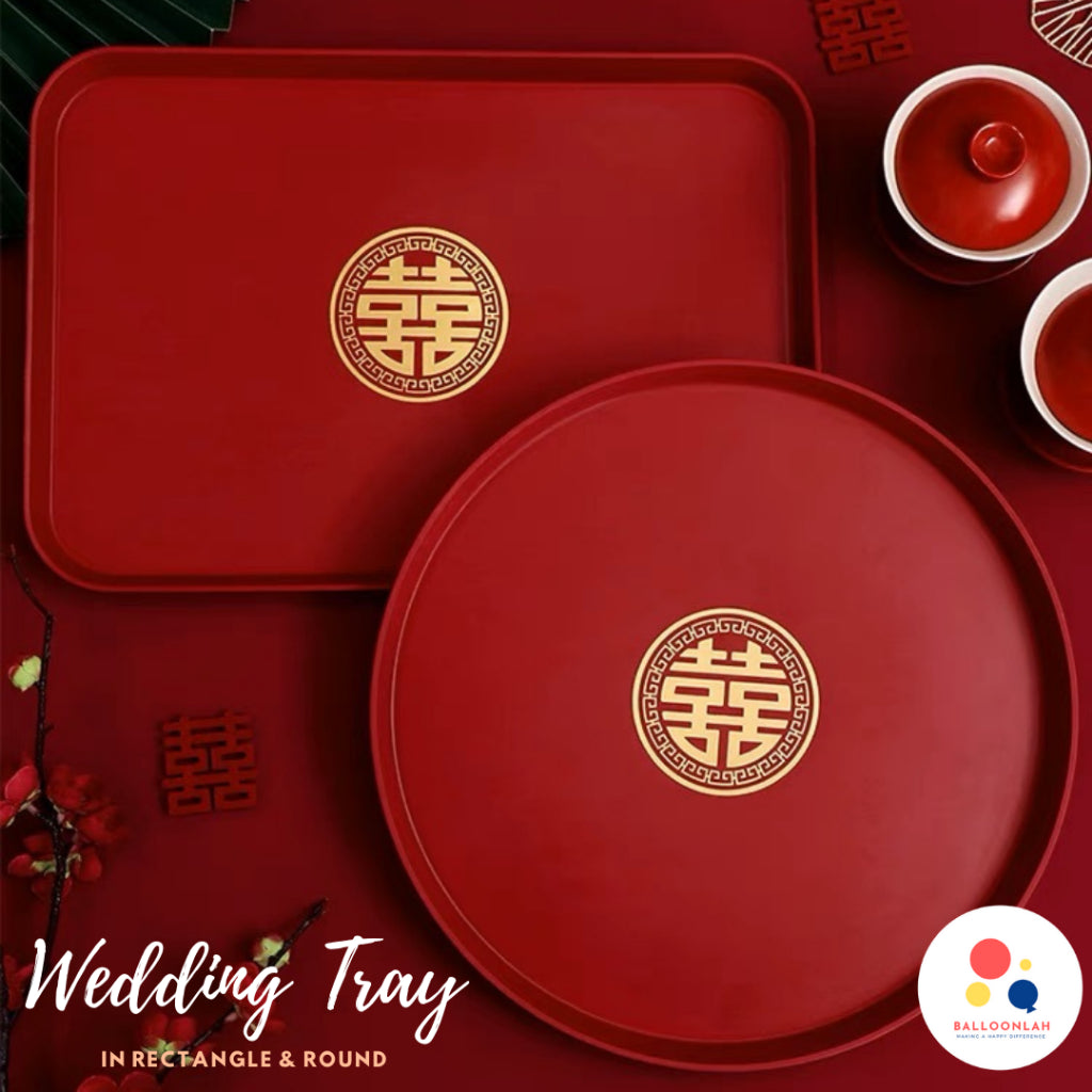 Wedding Tea Tray Chinese Tea Ceremony Xi Word Guo Da Li [READY STOCK IN SG]