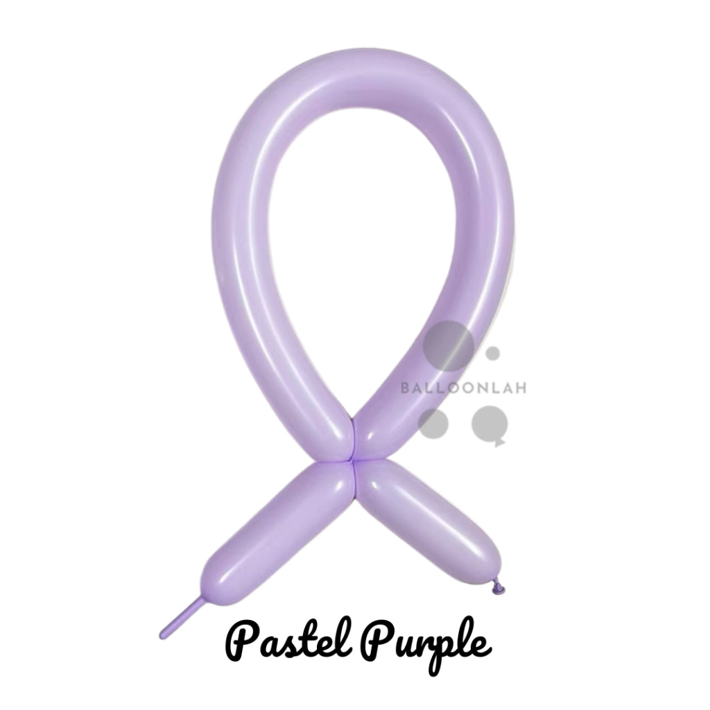260 mm Pastel Colour Long Latex Balloons Twisting Balloon Sculpture [READY STOCK IN SG]