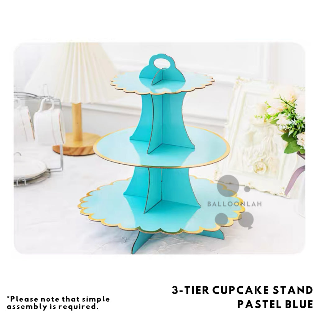 Pastel 3 Tier Cupcake Stand [Ready Stock in SG]