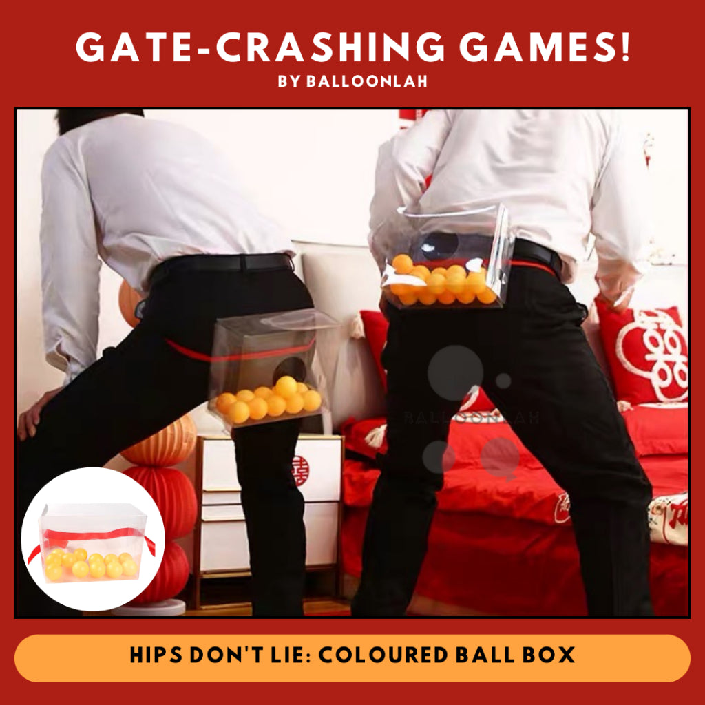 Ping Pong Ball Box Coloured Balls Chinese Wedding Gate-crashing Games [READY STOCK IN SG]