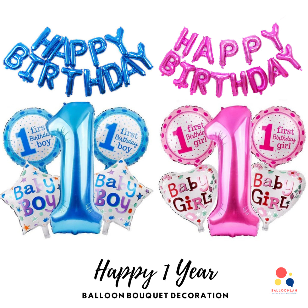 Baby Boy Baby Girl Party Decoration Balloons Baby Shower [READY STOCK IN SG]