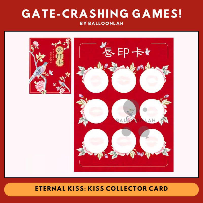 Kiss Collector Card Chinese Wedding Gate-crashing Games [READY STOCK IN SG]