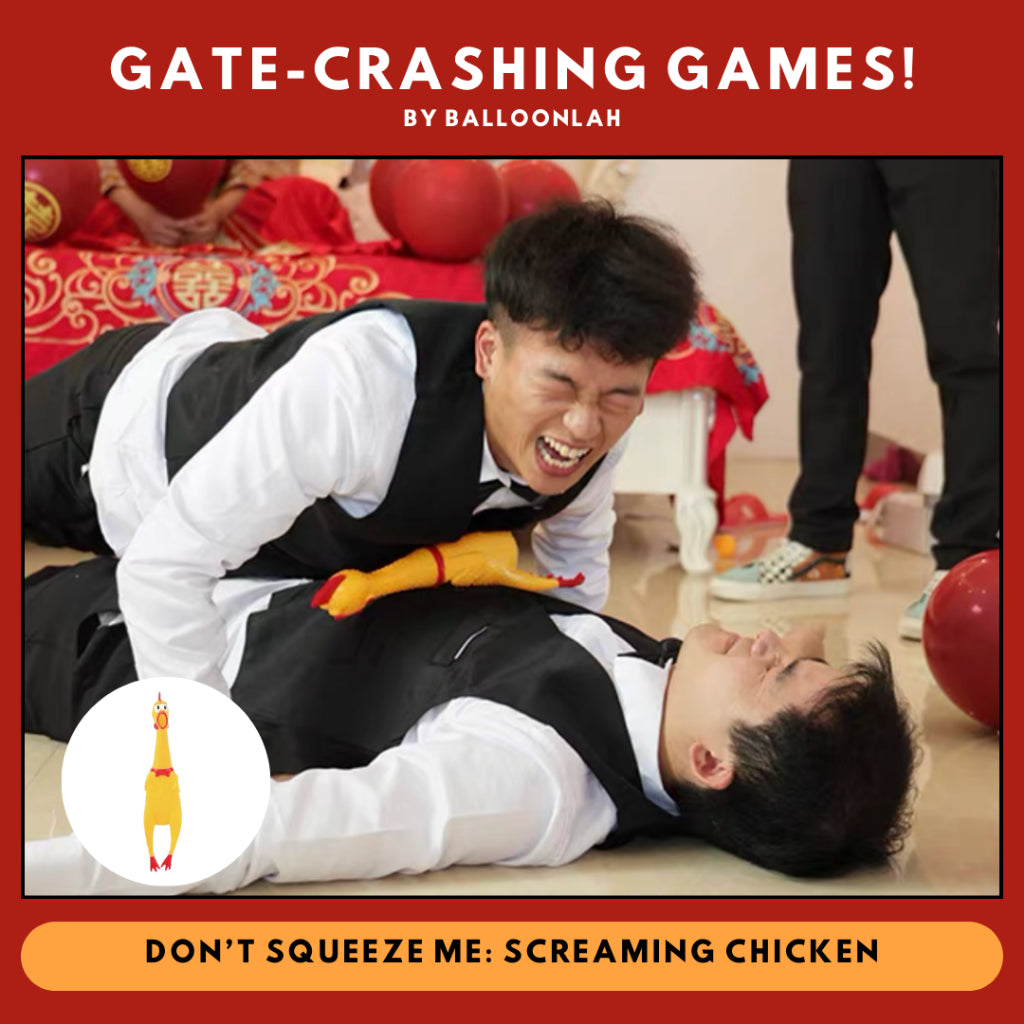 Screaming Chicken Push Up Game Chinese Wedding Gate-crashing Games [READY STOCK IN SG]