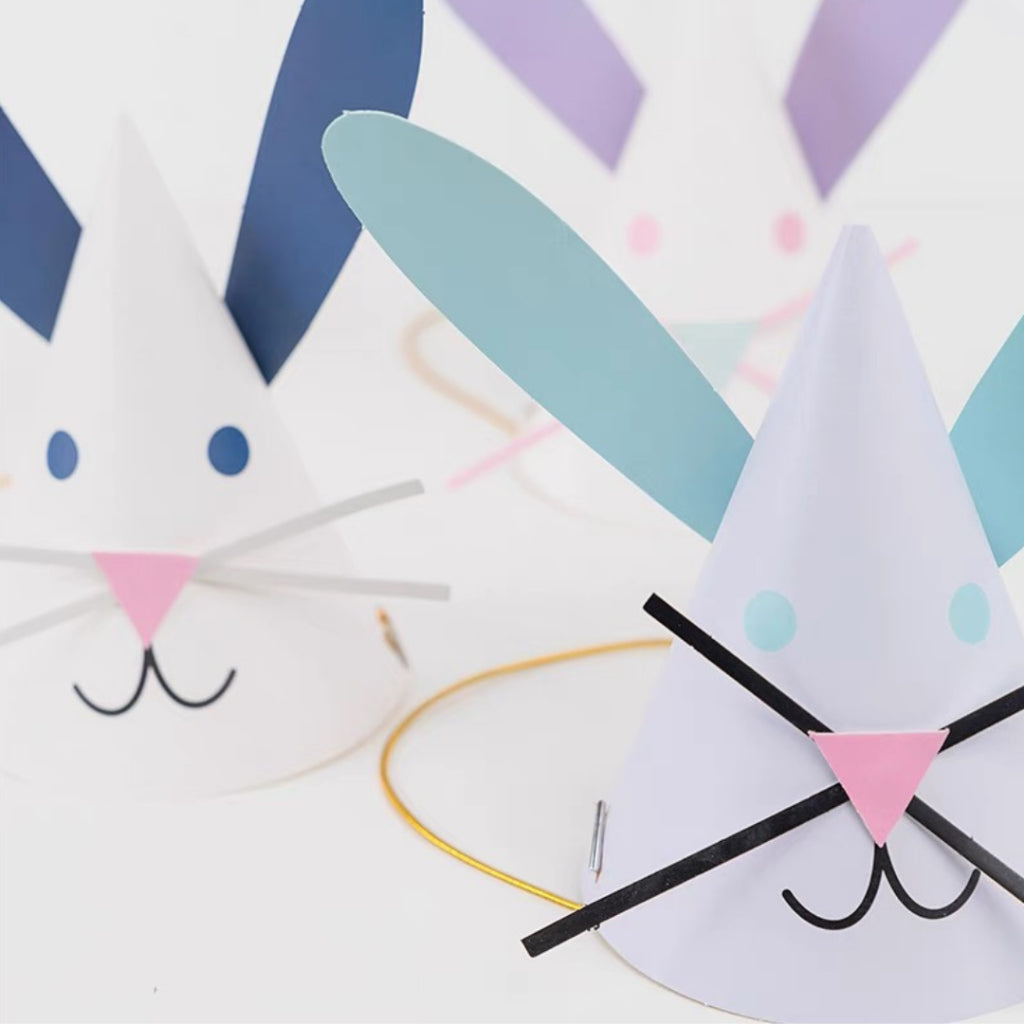 3pcs Bunny Party Hat Set Birthday Fun [READY STOCK IN SG]
