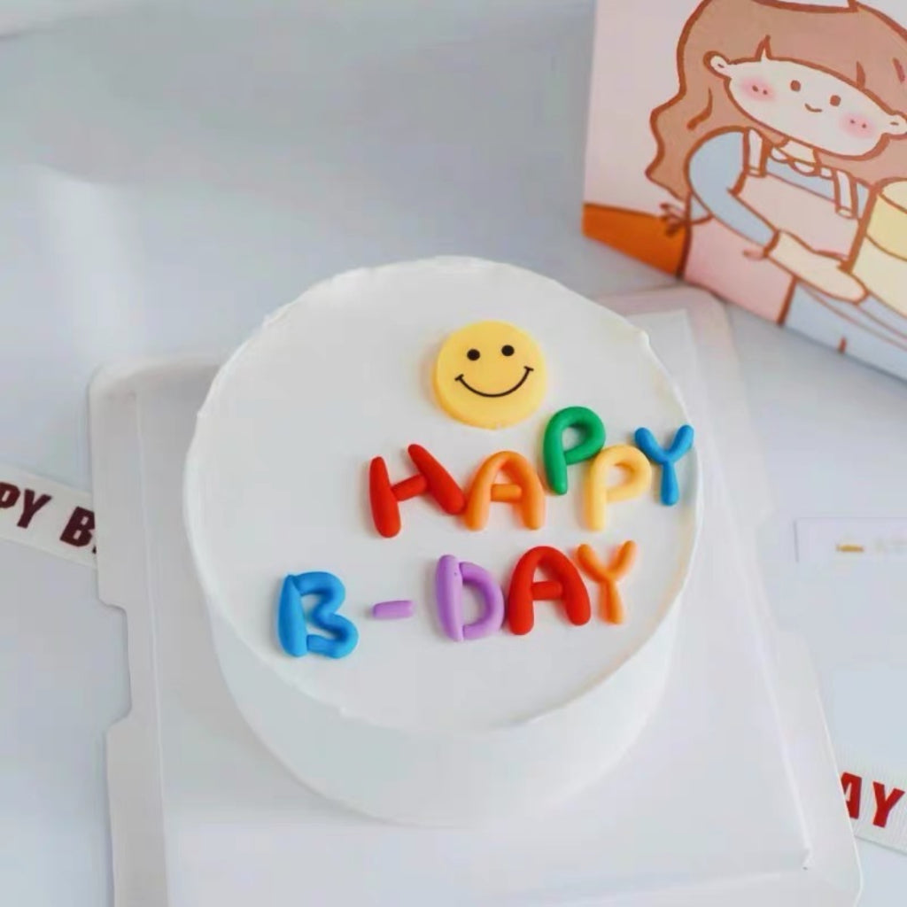 Colourful Happy Birthday Letter Decoration Cake Topper Rainbow  [READY STOCK IN SG]