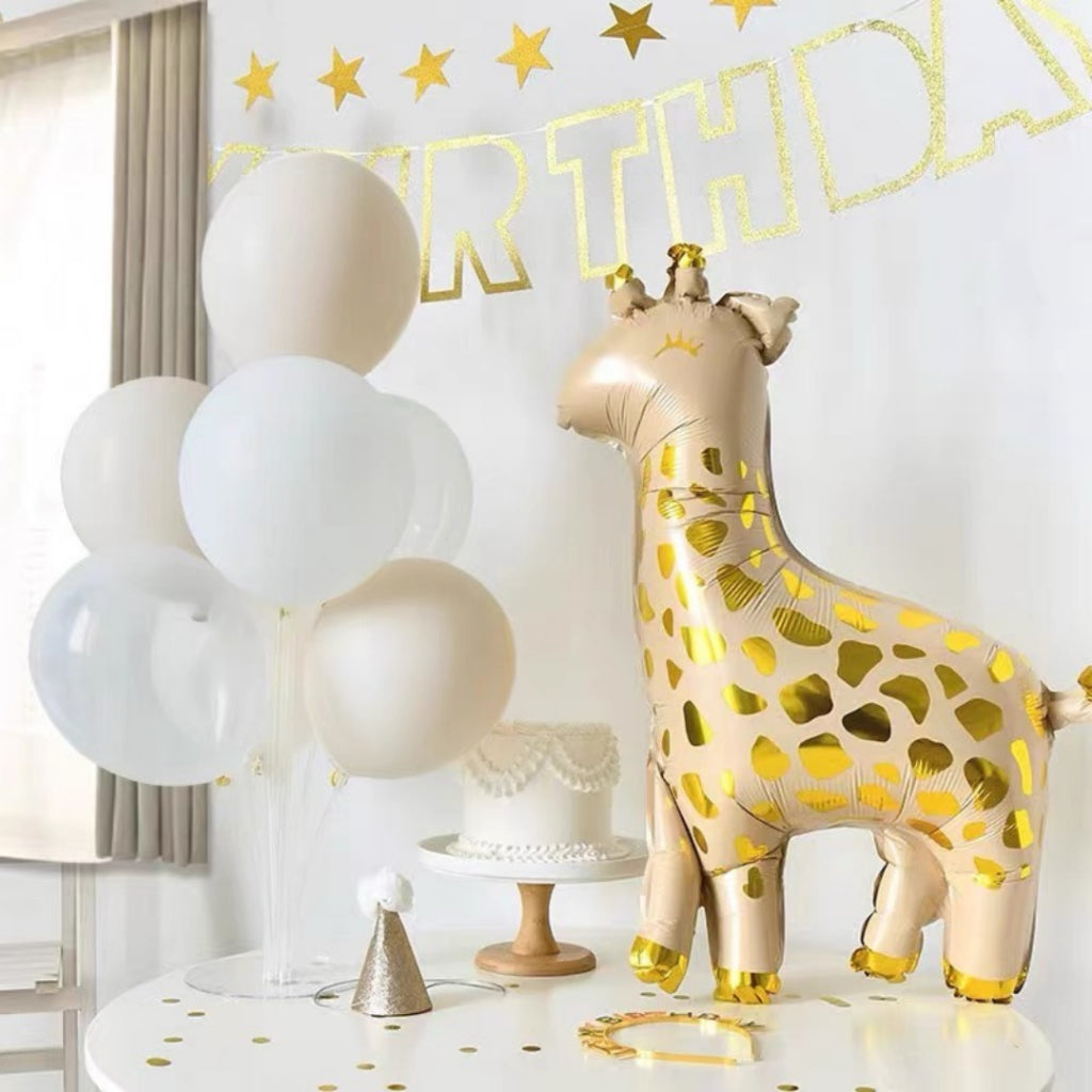 INS ANIMAL Foil Balloon Giraffe Leopard Dog Birthday Decoration Animals [READY STOCK IN SG]