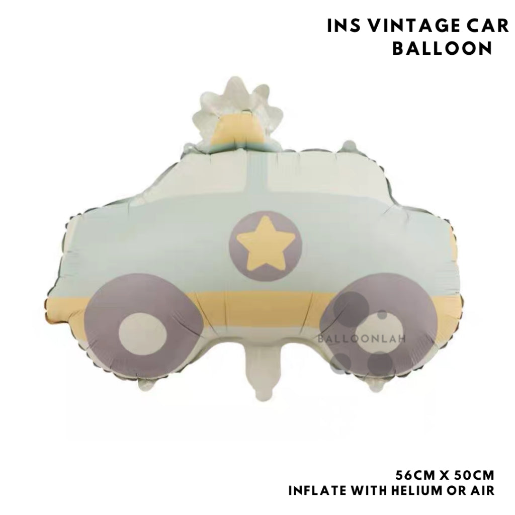 INS Foil Balloon Car Plane Rainbow Bear Birthday Decoration [READY STOCK IN SG]
