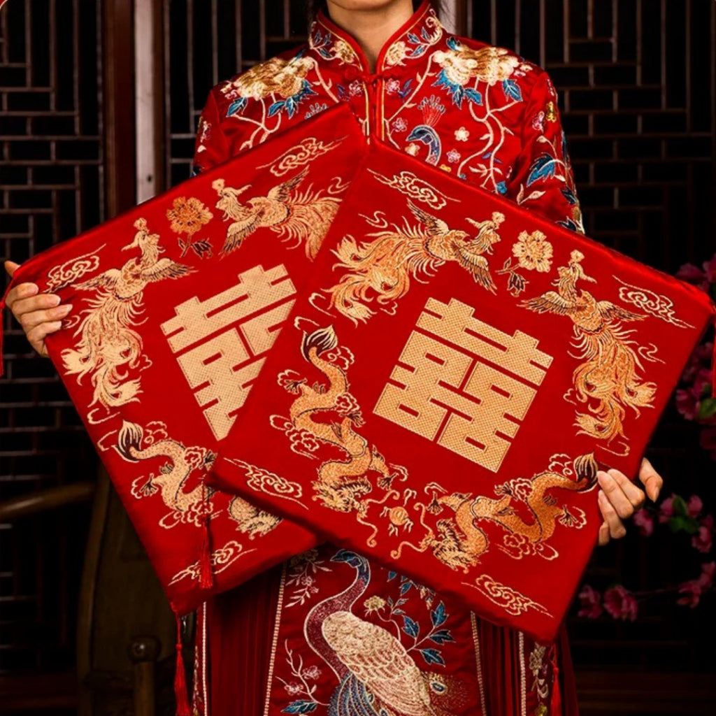 Wedding Cushions Kneeling Guo Da Li Chinese Wedding Tea Ceremony [READY STOCK IN SG]