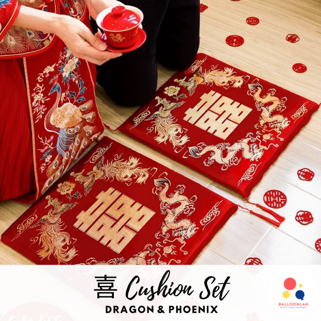 Wedding Cushions Kneeling Guo Da Li Chinese Wedding Tea Ceremony [READY STOCK IN SG]